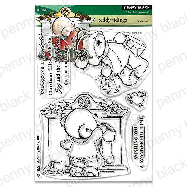 Penny Black Clear Stamps Teddy Tidings