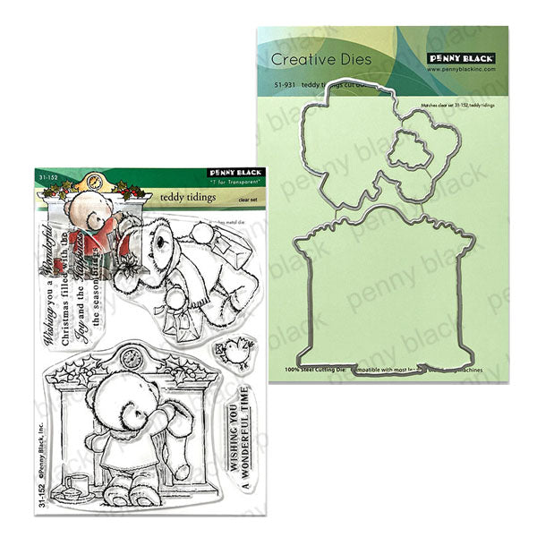 Penny Black 2pc Teddy Tidings