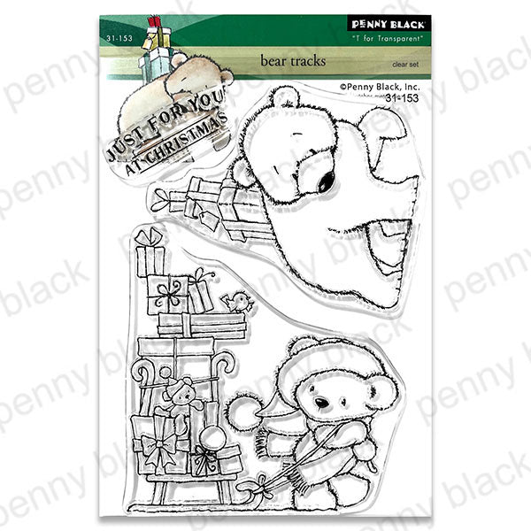 Penny Black Clear Stamps Bear Tracks