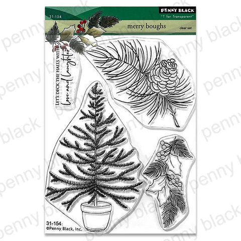 Penny Black Clear Stamps Merry Boughs