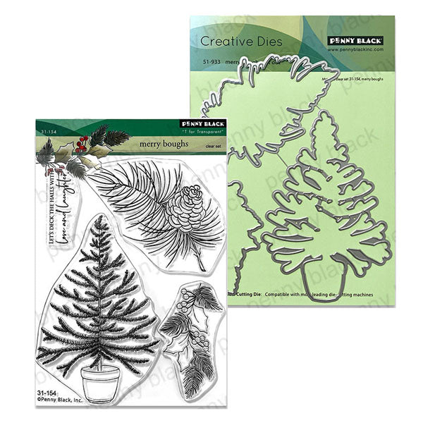 Penny Black 2pc Merry Boughs