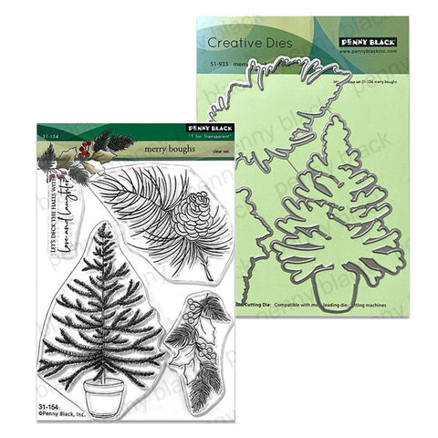 Penny Black 2pc Merry Boughs