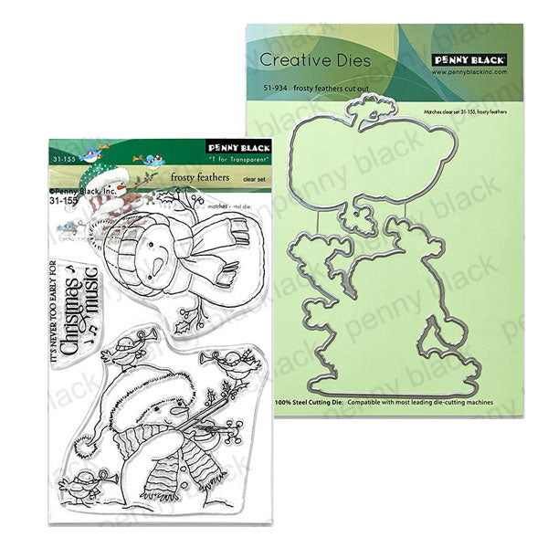 Penny Black 2pc Frosty Feathers