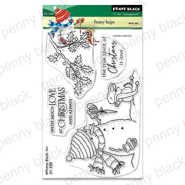 Penny Black Clear Stamps Frosty Hops