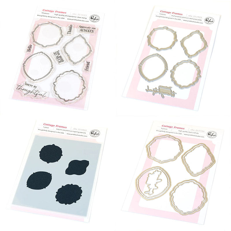 Pinkfresh Studio 4pc Cottage Frames