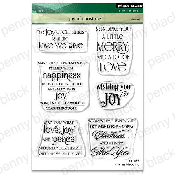 Penny Black Clear Stamps Joy Of Christmas