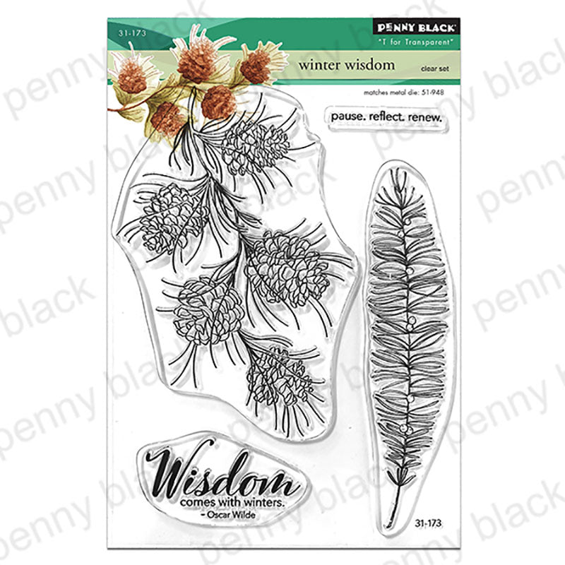 Penny Black Clear Stamps Winter Wisdom