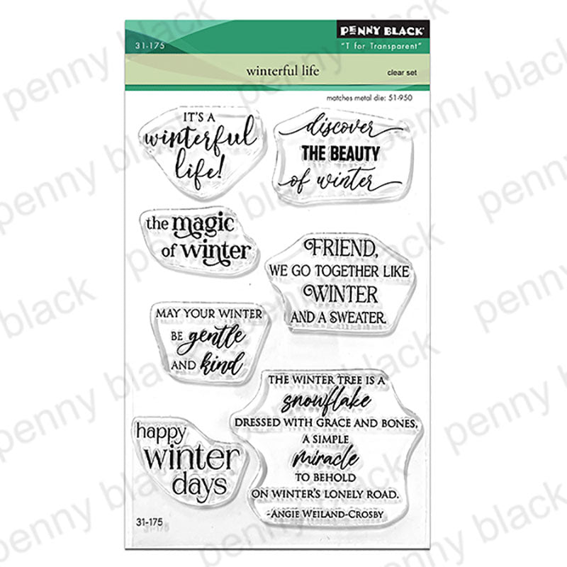 Penny Black Clear Stamps Winterful Life