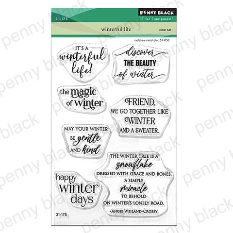 Penny Black Clear Stamps Winterful Life