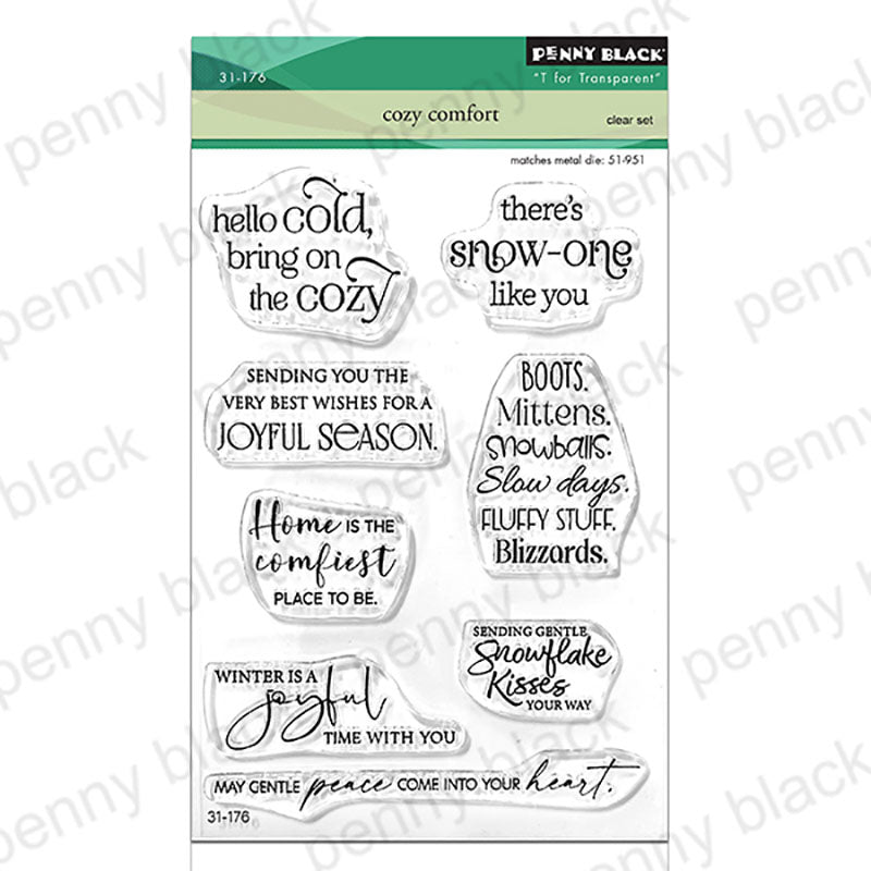 Penny Black Clear Stamps Cozy Comfort
