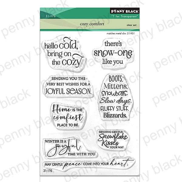 Penny Black Clear Stamps Cozy Comfort