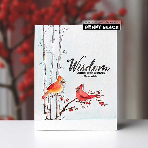 Penny Black Clear Stamps Frosted Grove