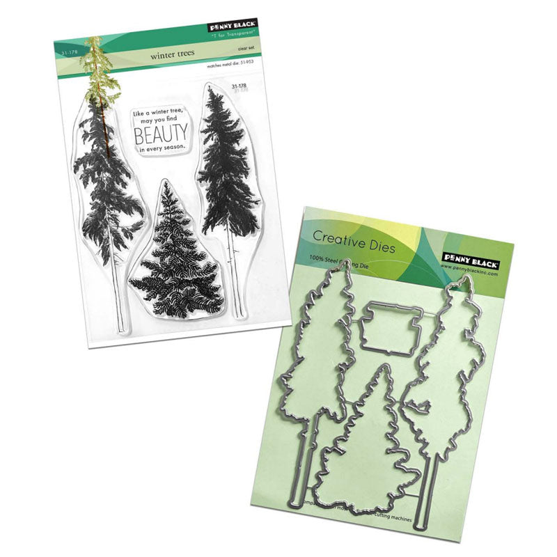 Penny Black 2pc Winter Trees