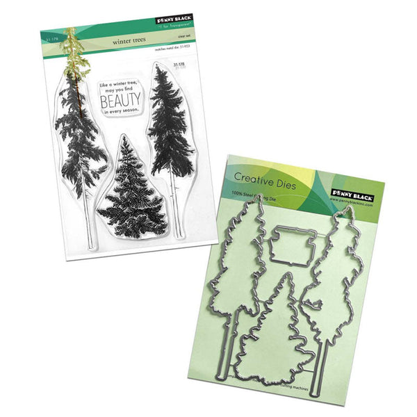 Penny Black 2pc Winter Trees
