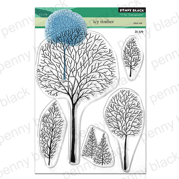 Penny Black Clear Stamps Icy Timber