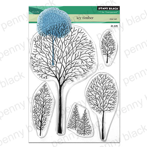 Penny Black Clear Stamps Icy Timber