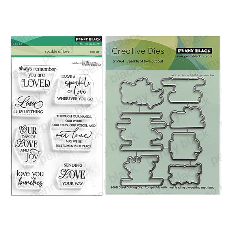 Penny Black 2pc Sparkle Of Love