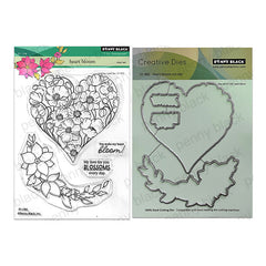 Penny Black 2pc Heart Bloom