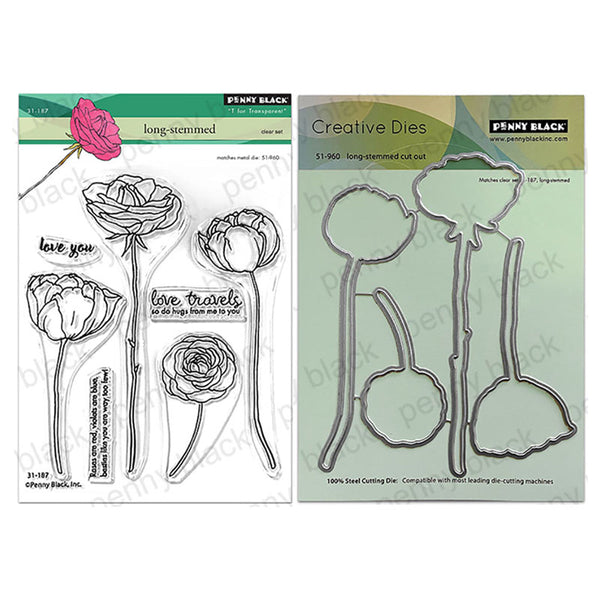 Penny Black 2pc Long-Stemmed