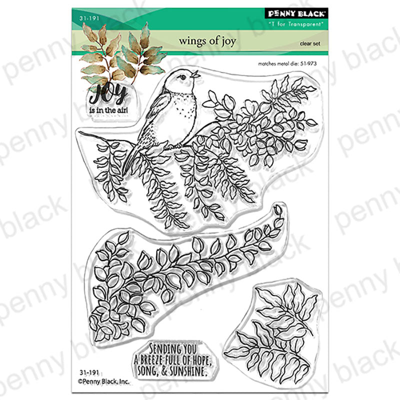 Penny Black Clear Stamps Wings Of Joy