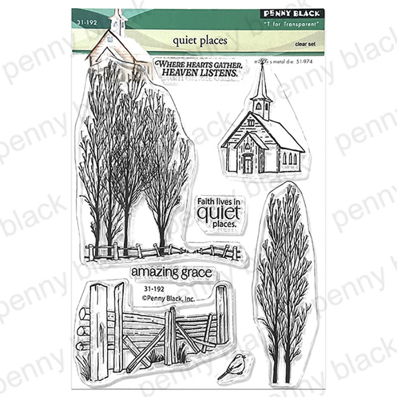 Penny Black Clear Stamps Quiet Places