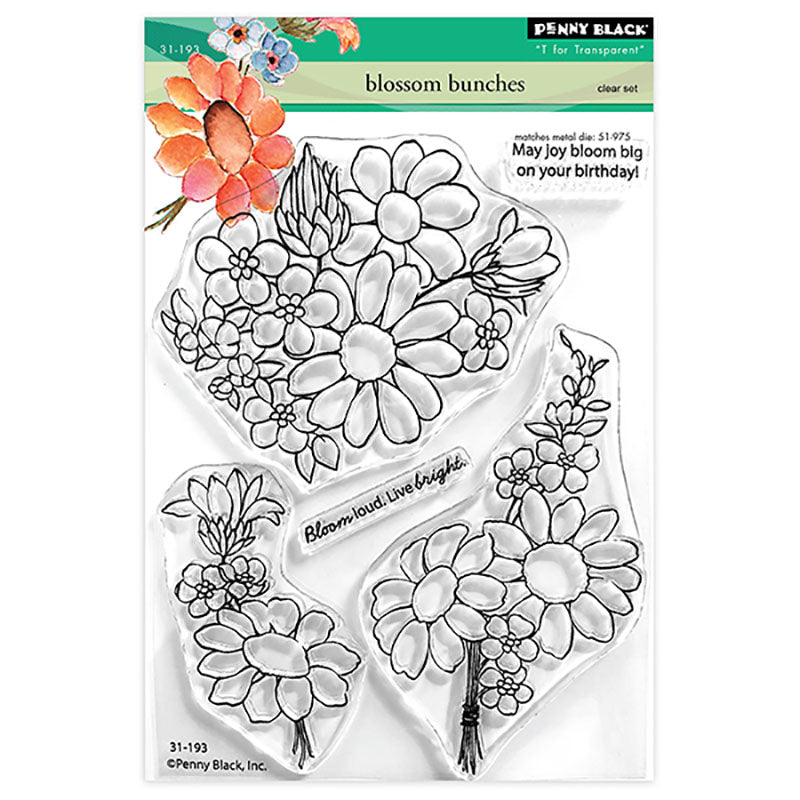 Penny Black Clear Stamps Blossom Bunch