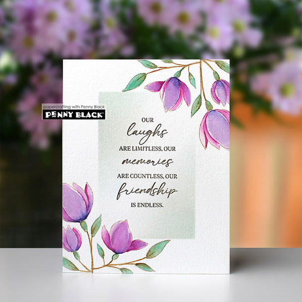 Penny Black Clear Stamps Blooming Thoughts