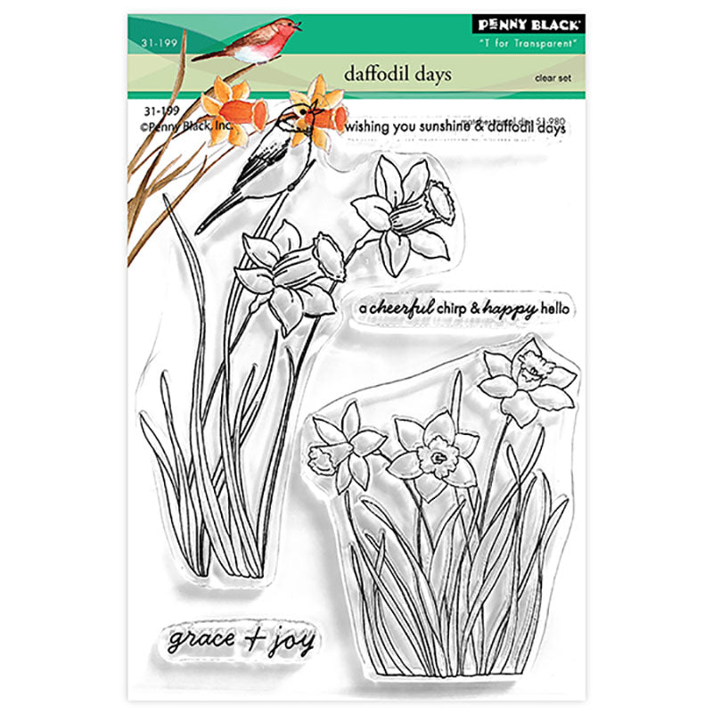 Penny Black Clear Stamps Daffodil Days