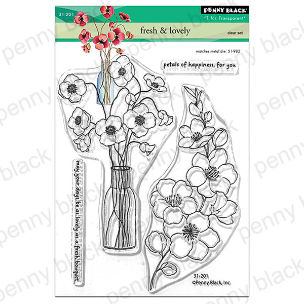 Penny Black Clear Stamps Fresh & Lovely
