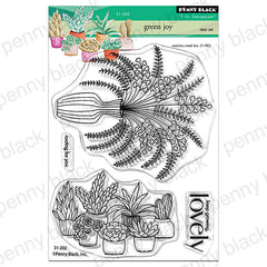 Penny Black Clear Stamps Green Joy