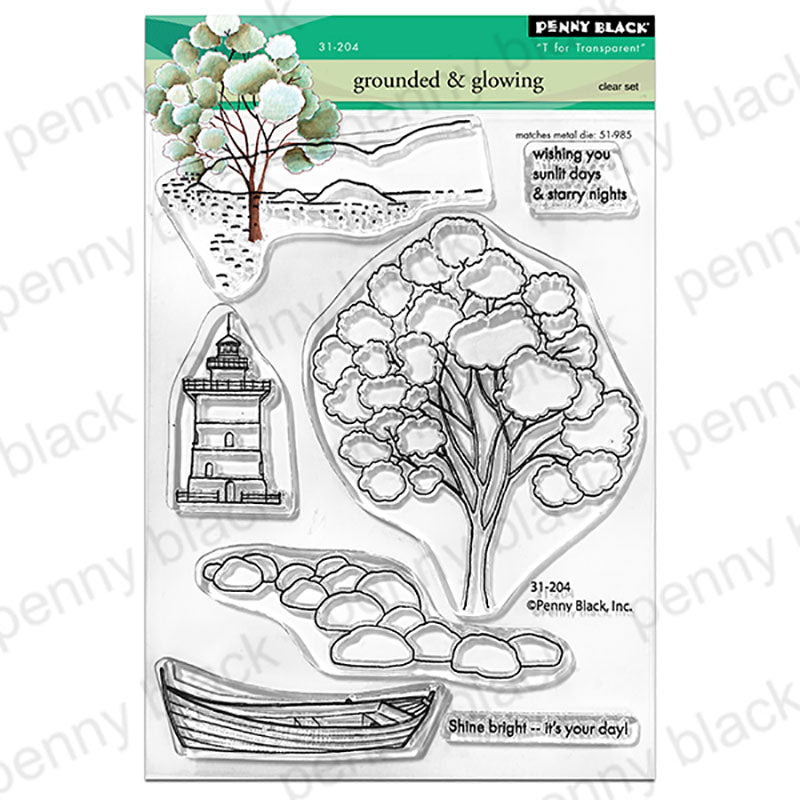 Penny Black Clear Stamps Grounded & Glowing
