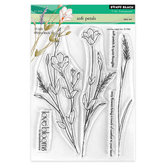 Penny Black Clear Stamps Soft Petals