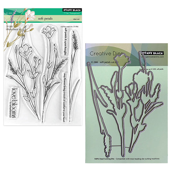 Penny Black 2pc Soft Petals