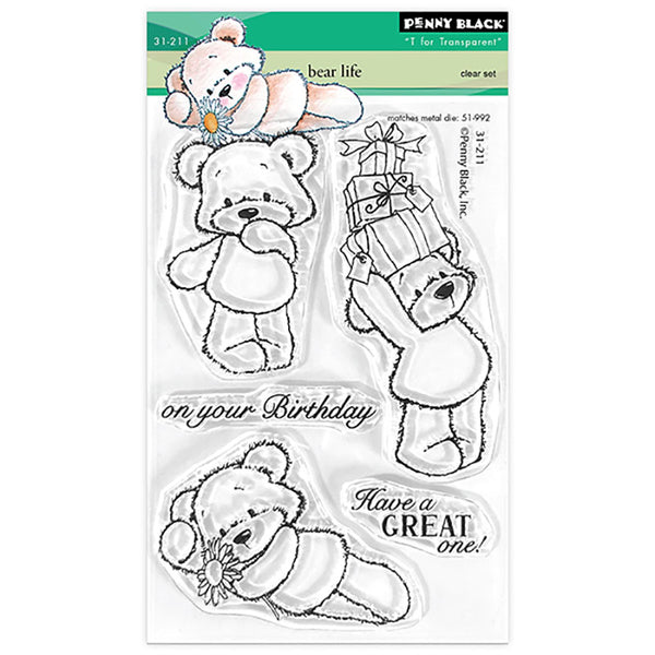 Penny Black Clear Stamps Bear Life