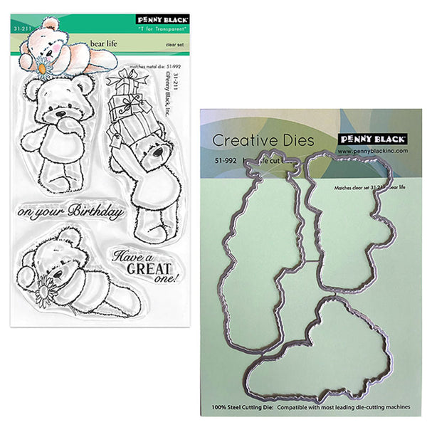 Penny Black 2pc Bear Life