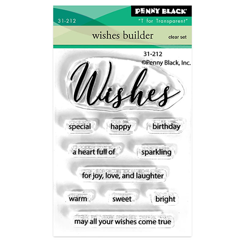 Penny Black Clear Stamps Wishes Builder