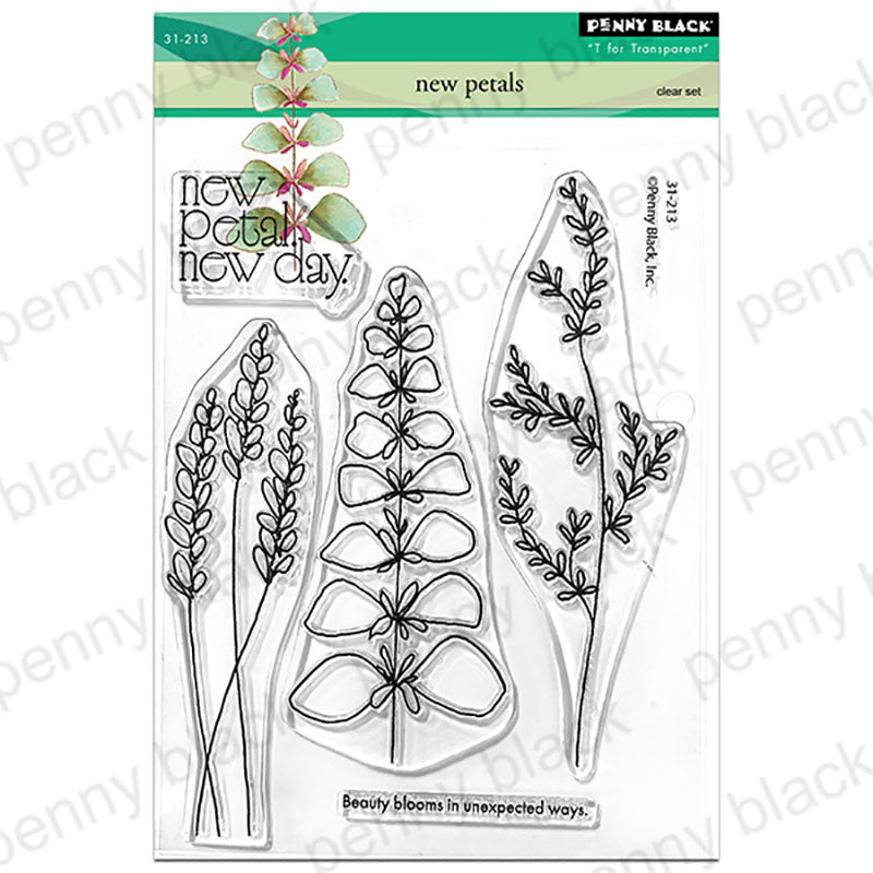 Penny Black Clear Stamps New Petals