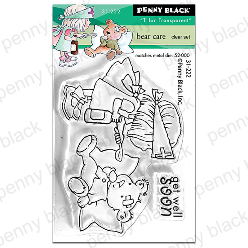 Penny Black Clear Stamps Bear Care