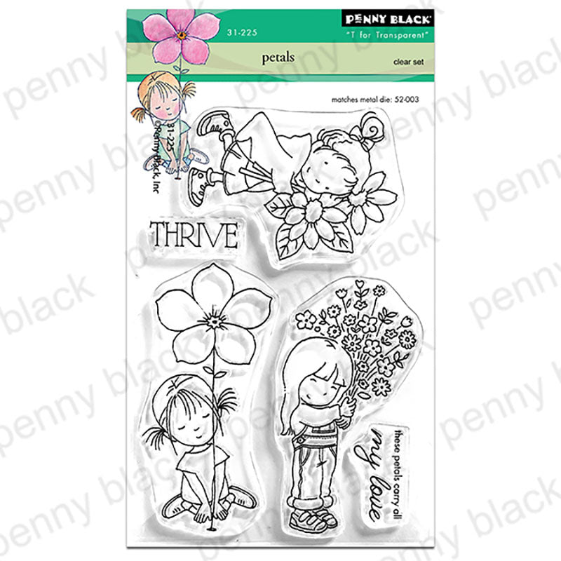 Penny Black Clear Stamps Petals