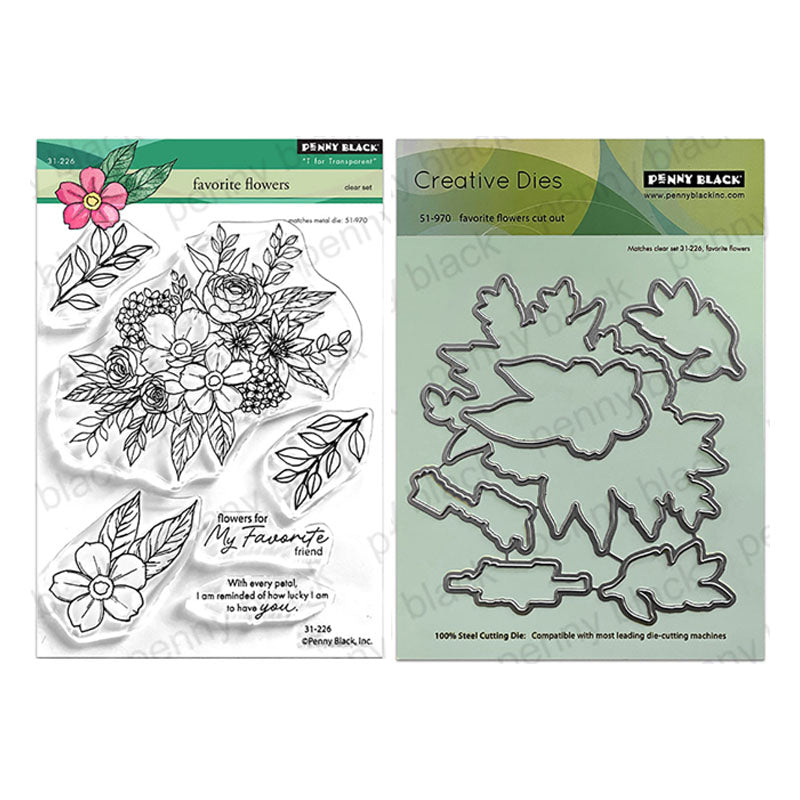 Penny Black 2pc Favorite Flowers
