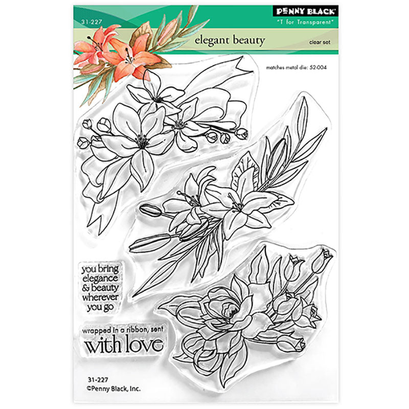 Penny Black Clear Stamps Elegant Beauty
