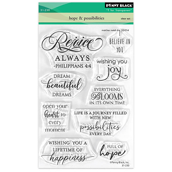 Penny Black Clear Stamps Hope & Possibilities