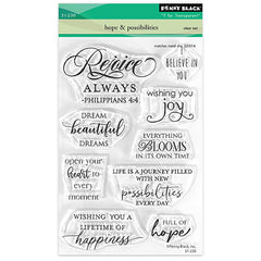 Penny Black Clear Stamps Hope & Possibilities
