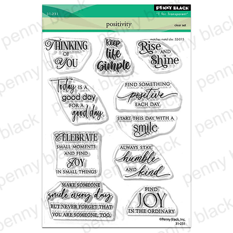 Penny Black Clear Stamps Positivity