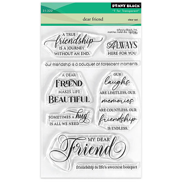 Penny Black Clear Stamps Dear Friend