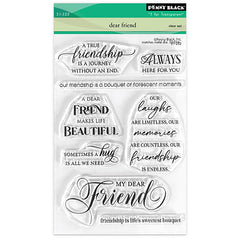 Penny Black Clear Stamps Dear Friend