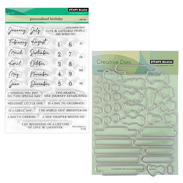 Penny Black 2pc Personalized Birthday
