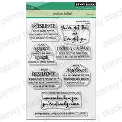 Penny Black Clear Stamps Resilient Beliefs