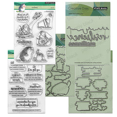 Penny Black 5pc Resilient Stamp & Die + Edger