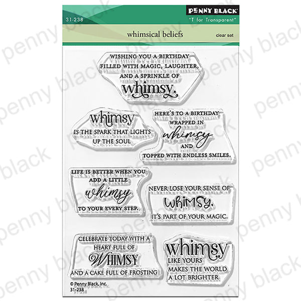 Penny Black Clear Stamps Whimsical Beliefs